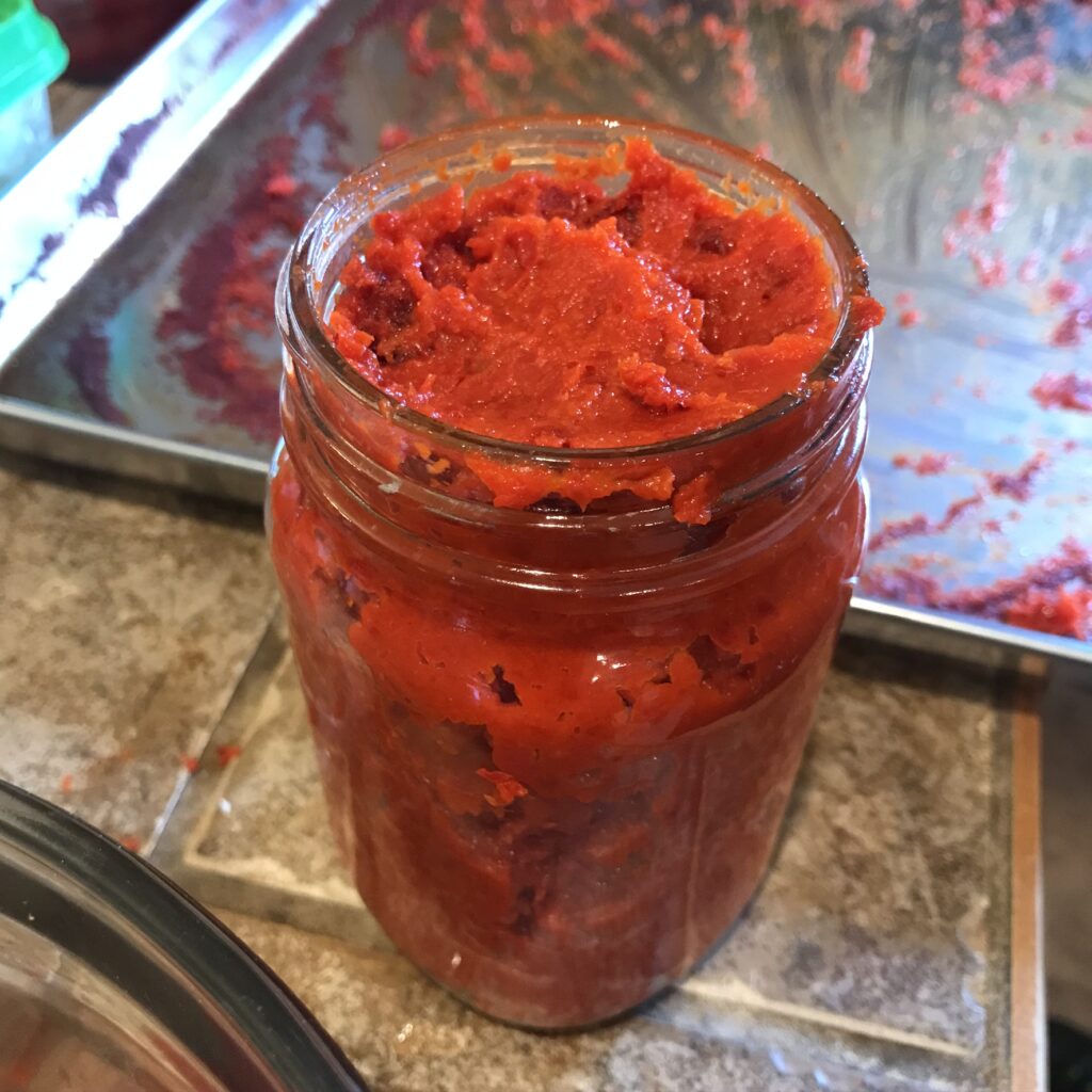 Turkish pepper paste is jarred and ready to use